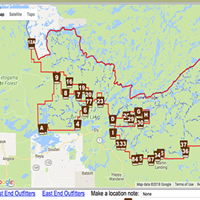 Bwca Boundary Waters Canoe Area Maps Quetico Campsites